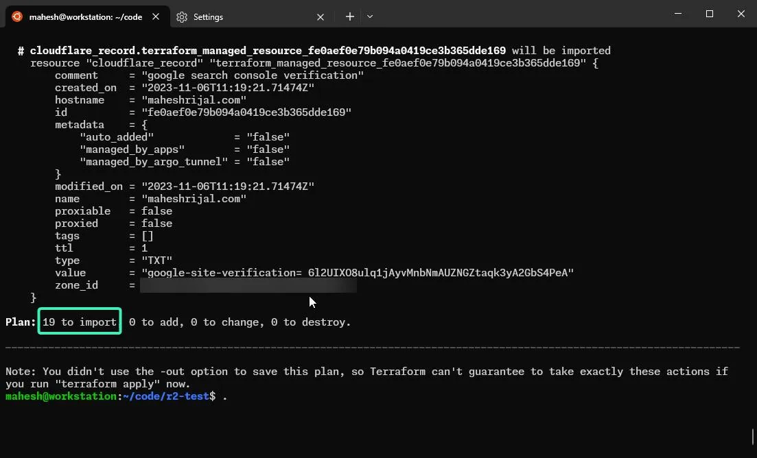 terraform-dns-import